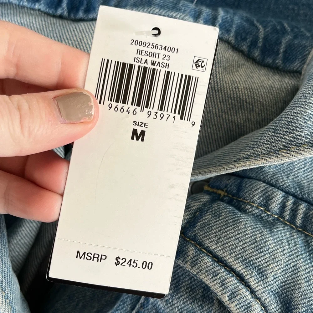 Ralph Lauren Light Blue Denim Jean Jacket with Belt, medium - Picture 12 of 12